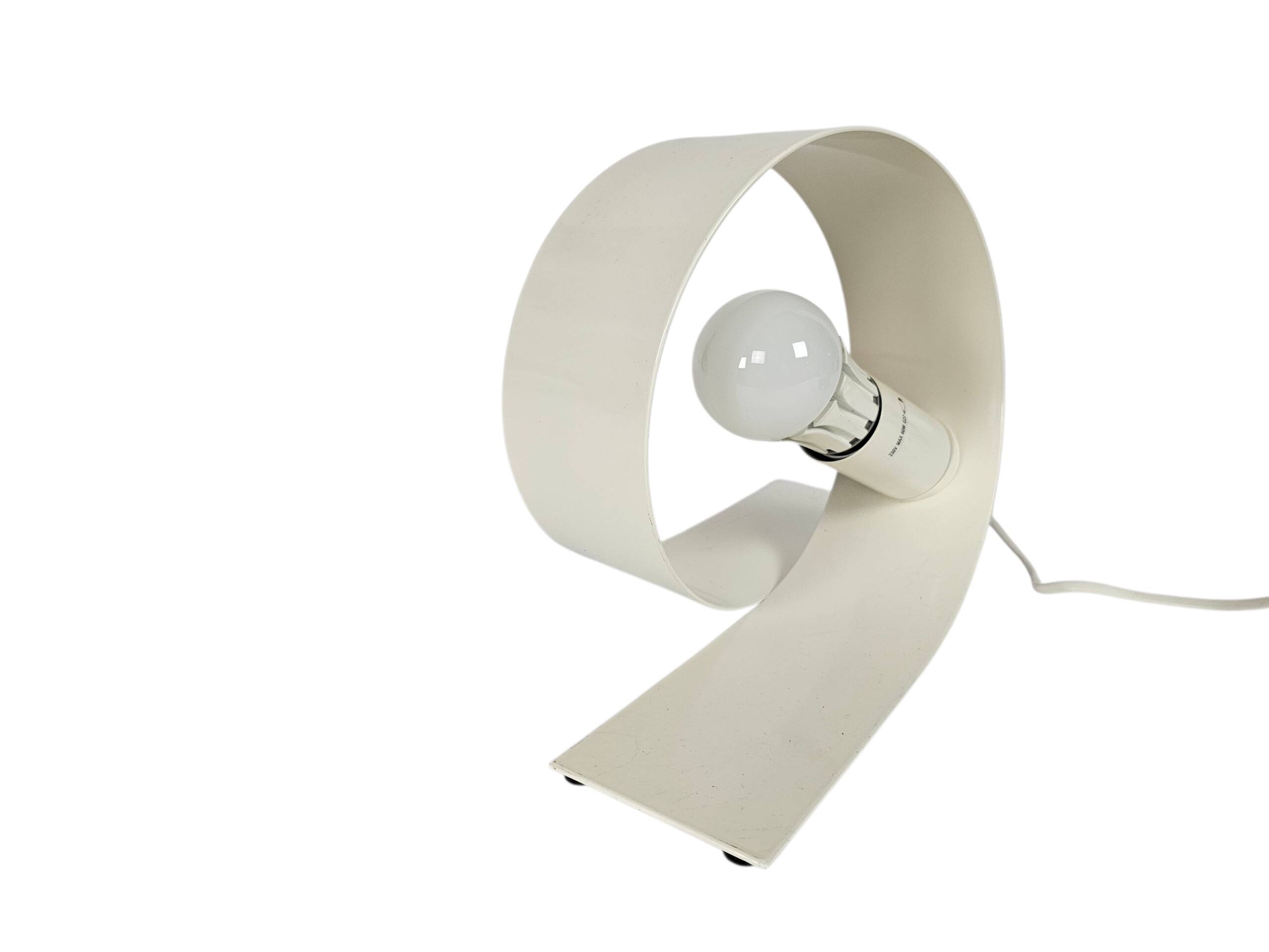 Massive - Fabriqué en Belgique - Lampe Looping - Lampe de table - Laquée bl