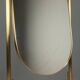 Brass vanity mirror with adjustable tilt