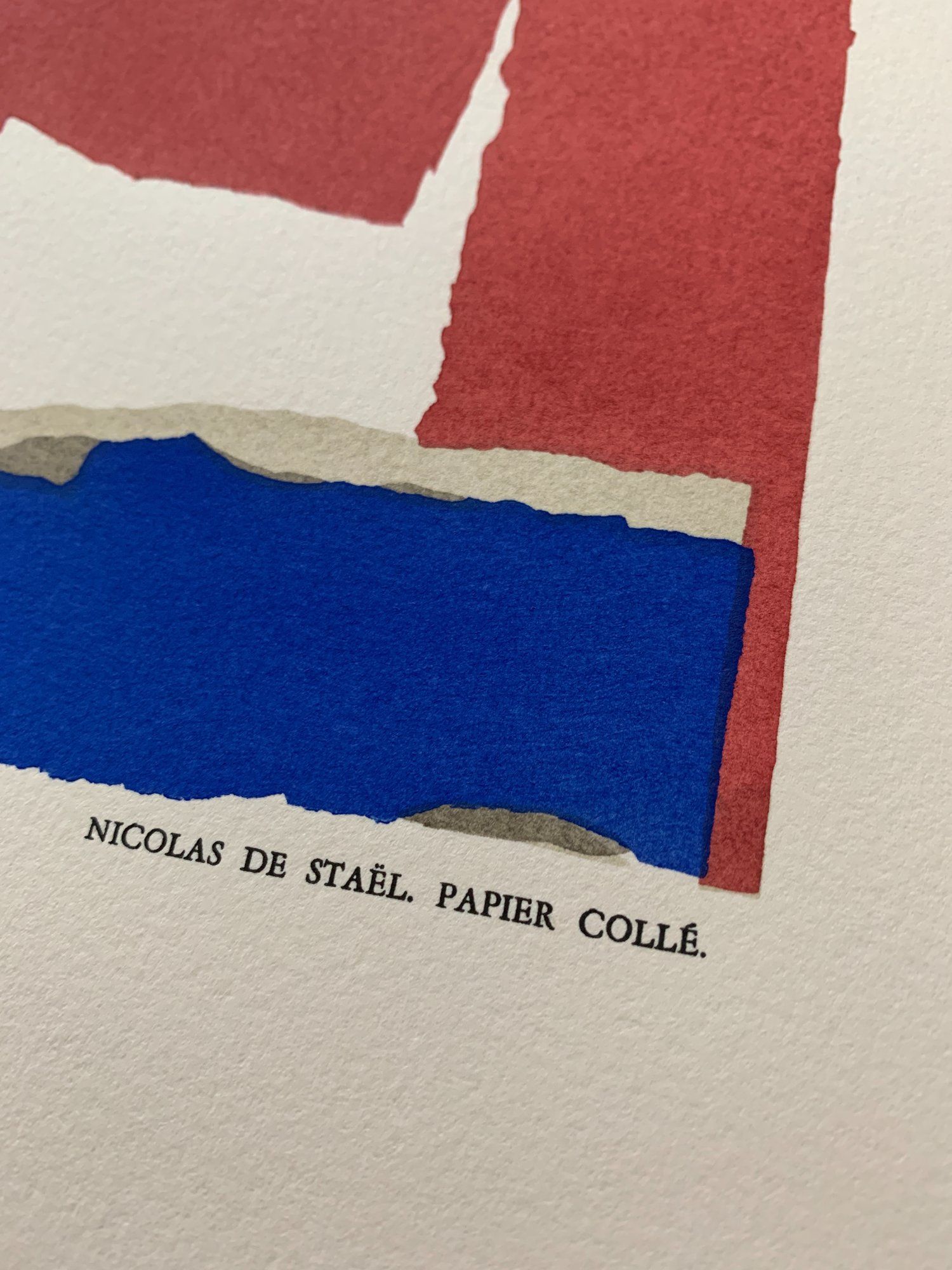 Exhibition poster by Nicolas DE STAEL, French Institute of Athens, 1981