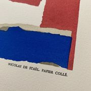 Affiche d'exposition par Nicolas DE STAEL, Institut français d'Athènes, 1981