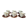 Set of 6 vintage cups and saucers – Saint-Amand & Sarguemines