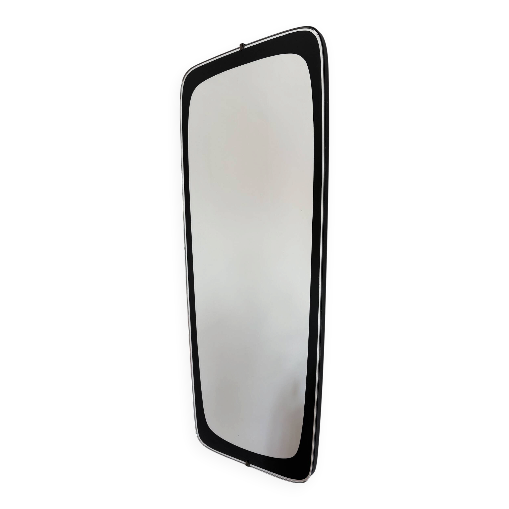 Large, asymmetrical Rockabilly-style crystal mirror, 1960s.