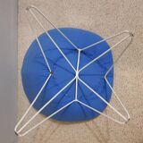 Paire de fauteuils bas bleus italien 1950