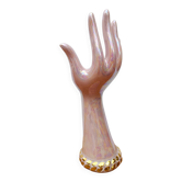 Vintage hand, single flower vase, jewelry holder