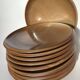 10 Assiettes plates Grès de Brenne France