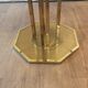 70s-style brass octagonal table