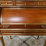 Rare Small Cylinder Desk and Showcase, Louis XVI style – Mid-19th century