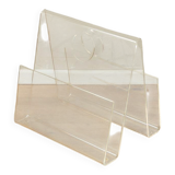 1960s magazine rack, acrylic