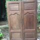 Pair of antique oak closet doors