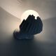 Ceramic pair of hands wall light from the 1970s.