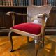 Fauteuil vintage en bois / une place / fauteuil lounge baroque