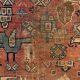 Antique tribal qashqai rug 275x157 cm, medium, oriental carpet truly shabby chic