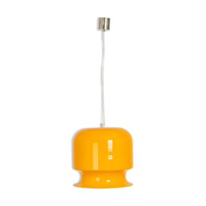 suspension en verre jaune