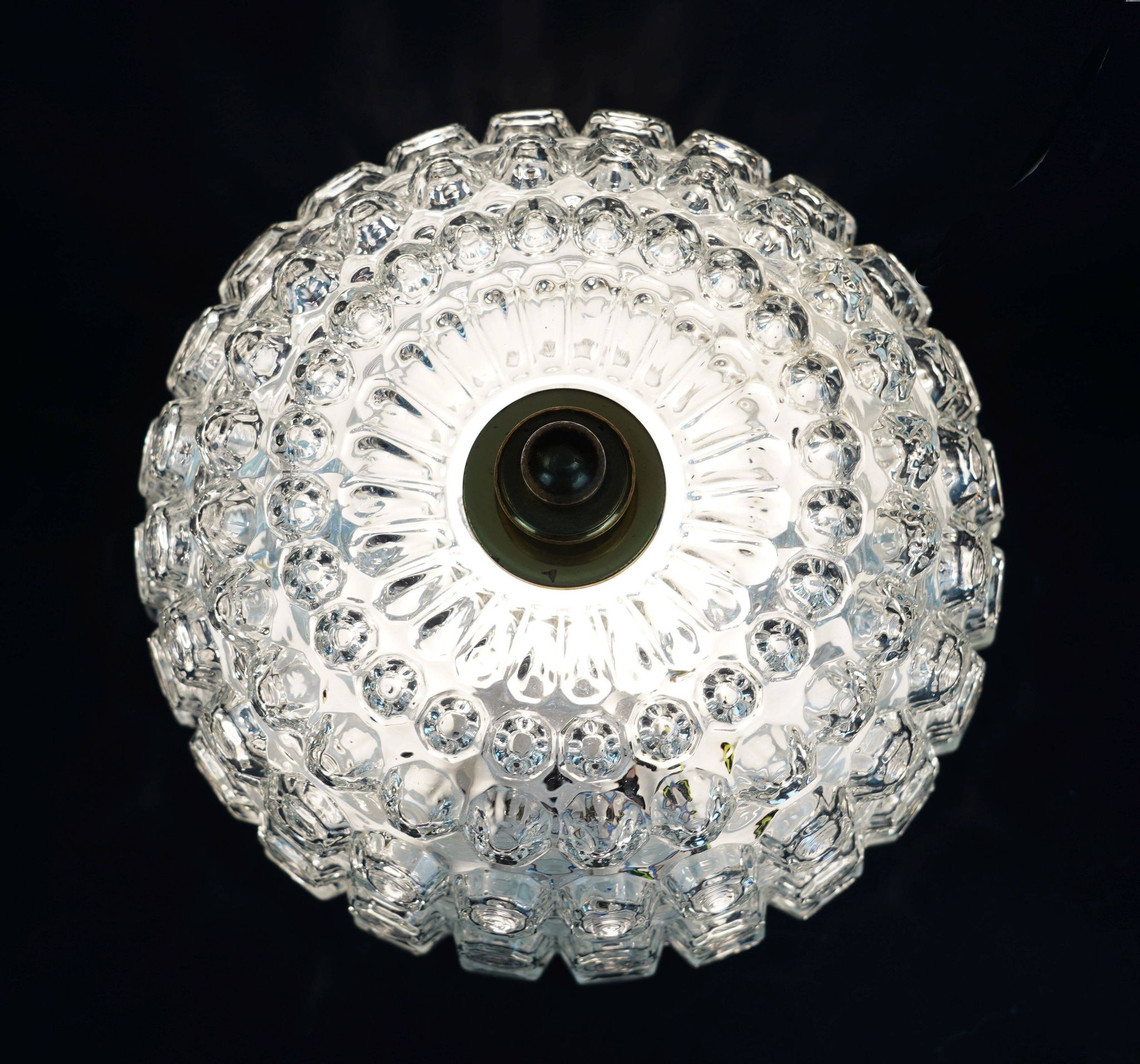 vintage limburg bubble glass ceiling LAMP model A 637 flush mount 1970s