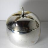 Vintage silver metal tomato ice bucket Italy 1960