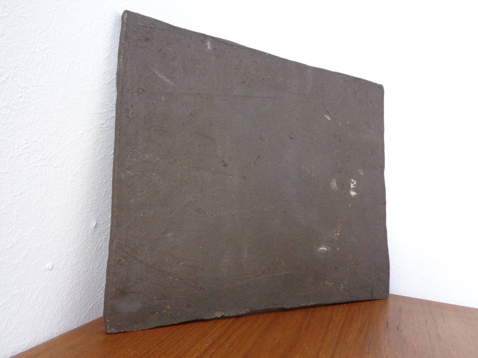 Brutalist Ceramic Wall Panel, 1960s