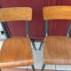 Suite of four school chairs 50/60 years
