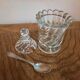 Sucrier en verre vintage