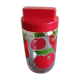 Henkel preservation jar, glass, apple or cherry decoration, in very good condition