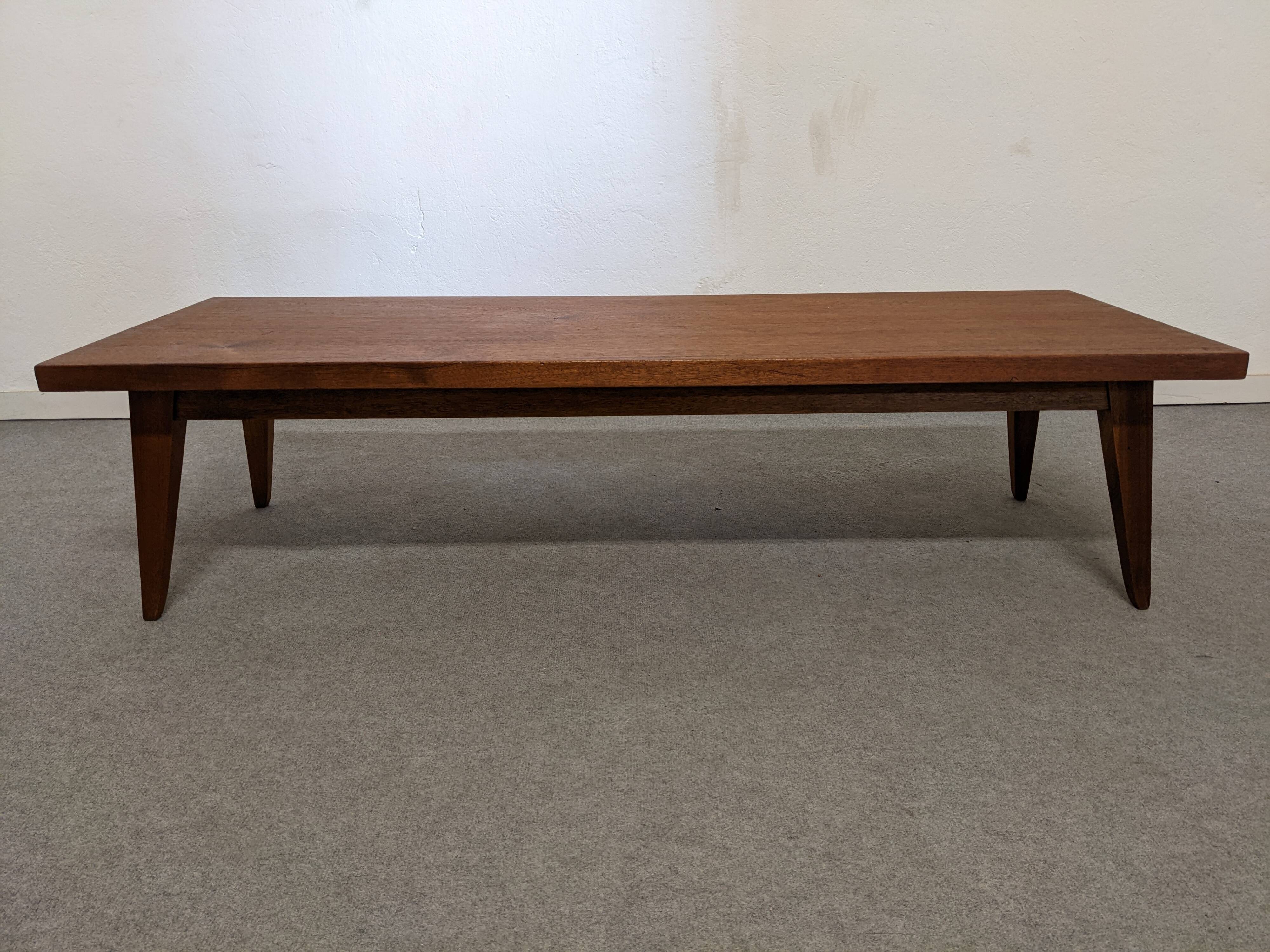 Scandinavian XL coffee table in solid teak from the 50s/60s