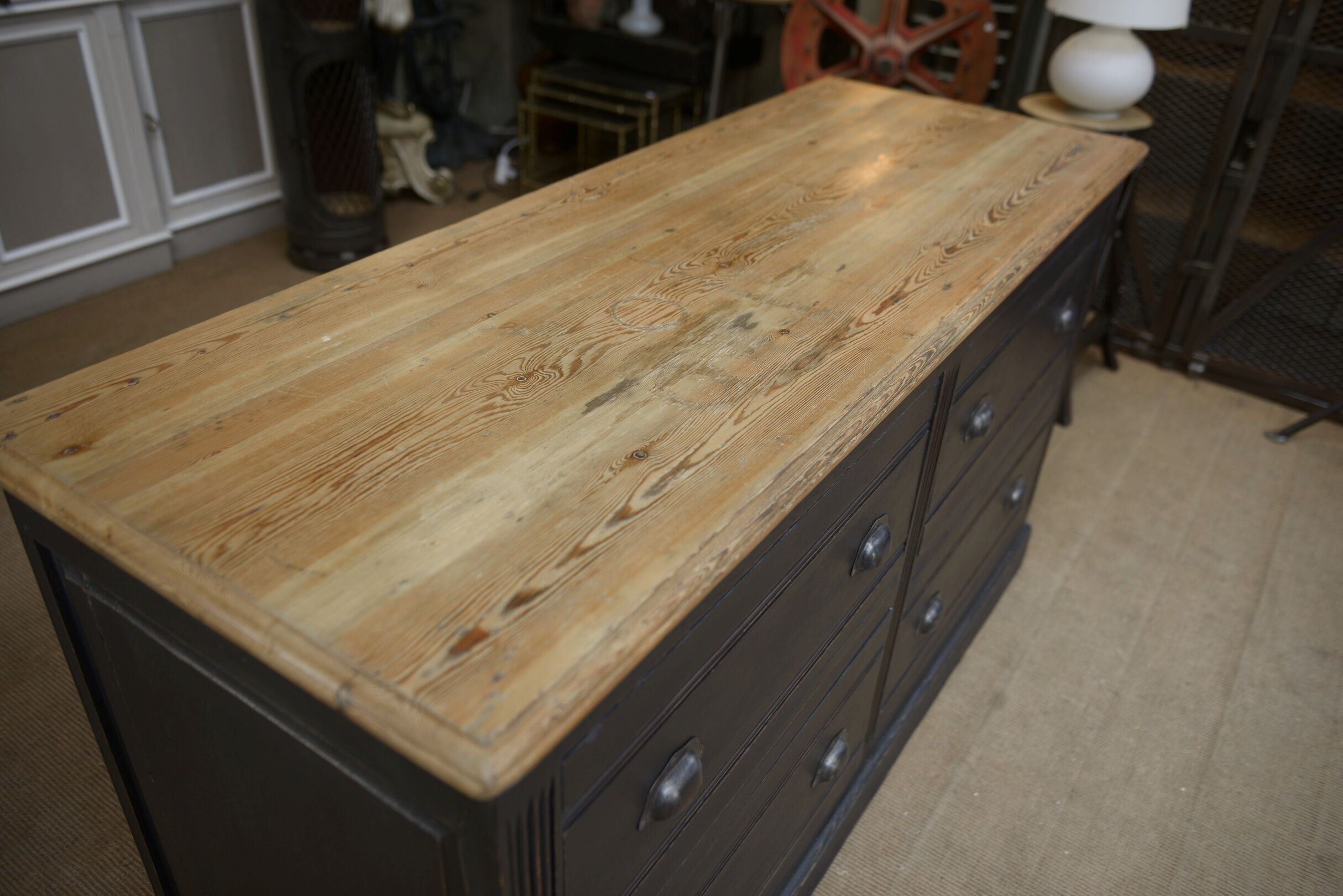 Commercial furniture has 4 large drawers fir 1930