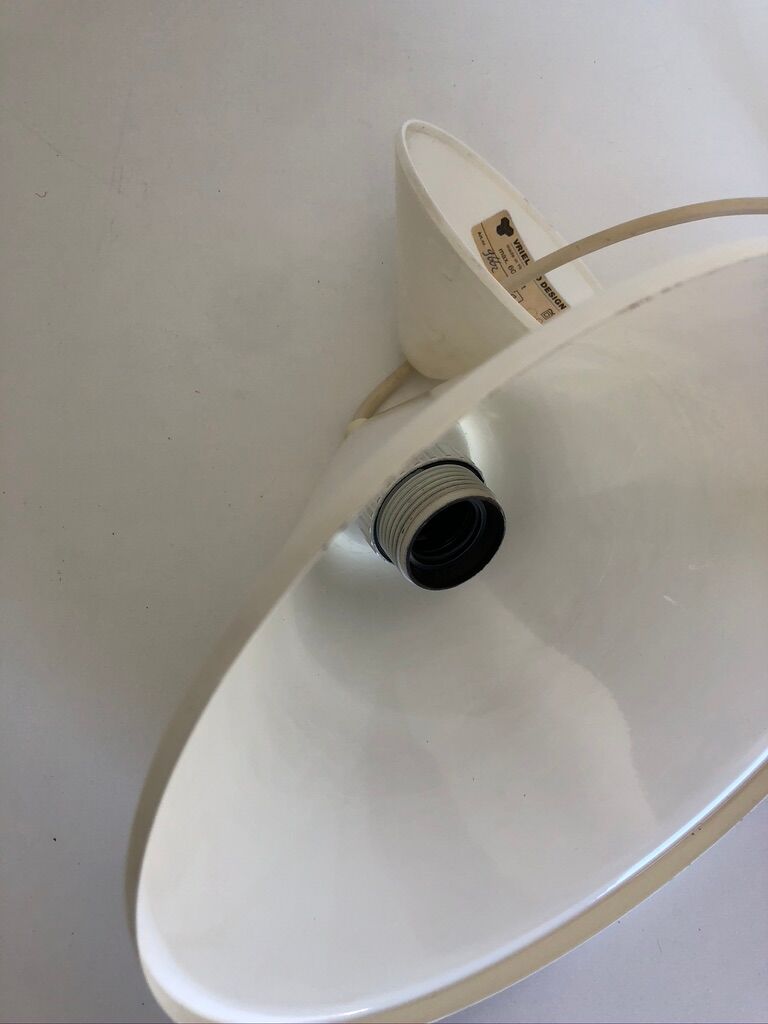 White metal pendant light by Vrieland Design, Made in Holland