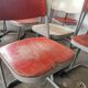 Set of 14 vintage stackable chairs