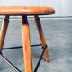 Industrial Low Tripod Stools, Belgium, 1950s, Set of 3
