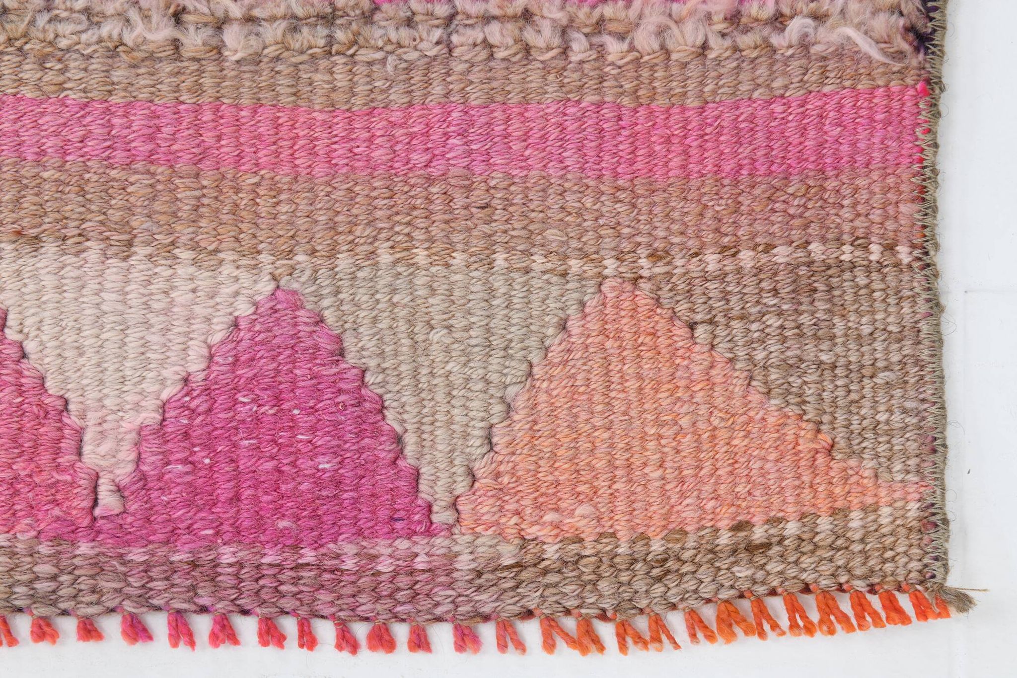 3x10 Oriental Pink Wool Turkish Runner Rug, 89x295Cm SK 18196