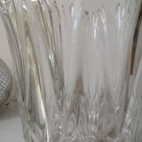 Vase en verre, motif "épis de blé"