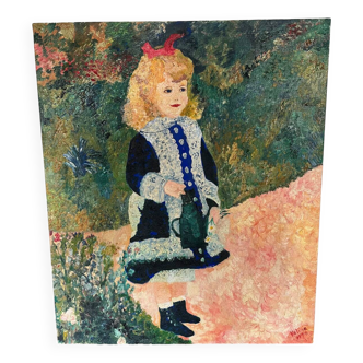 Oil on canvas The Watering Can