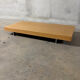 Jeu de 2 tables basses design Molteni&C, bois clair et laqué gris p