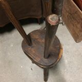 Lot of 2 vintage elm stools