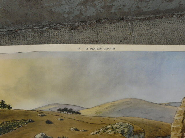 Rossignol school poster N°15 and 16 the limestone plateau and granite terrain