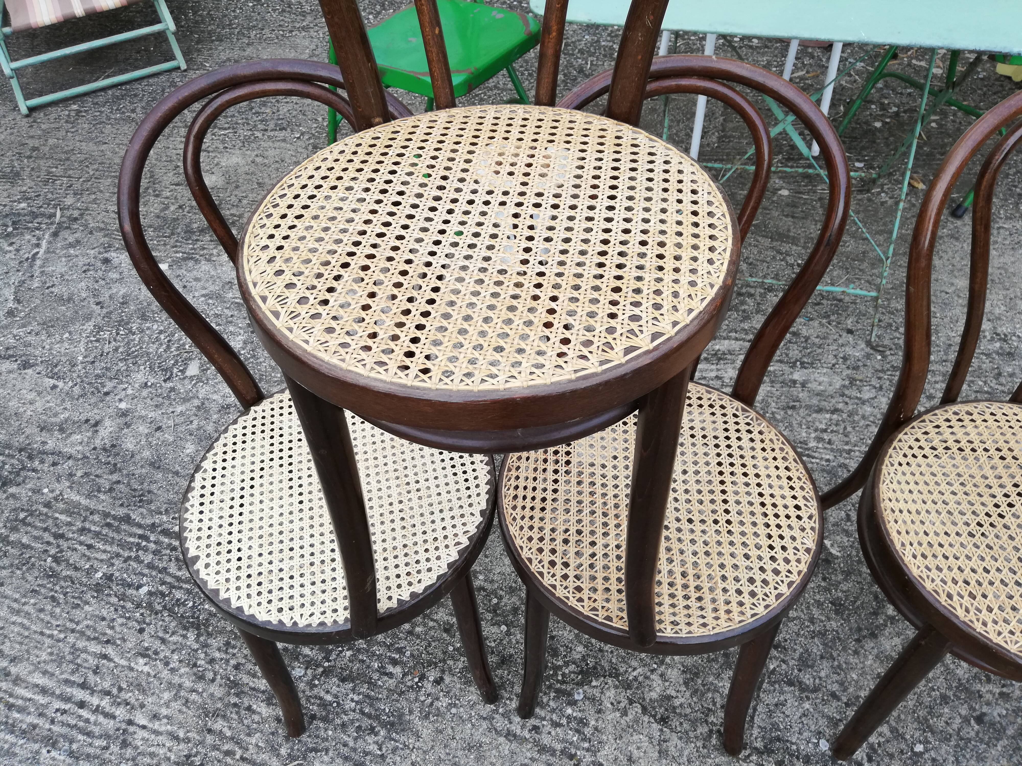 6 Thonet bistro chairs