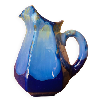 Art Deco flamed stoneware pitcher