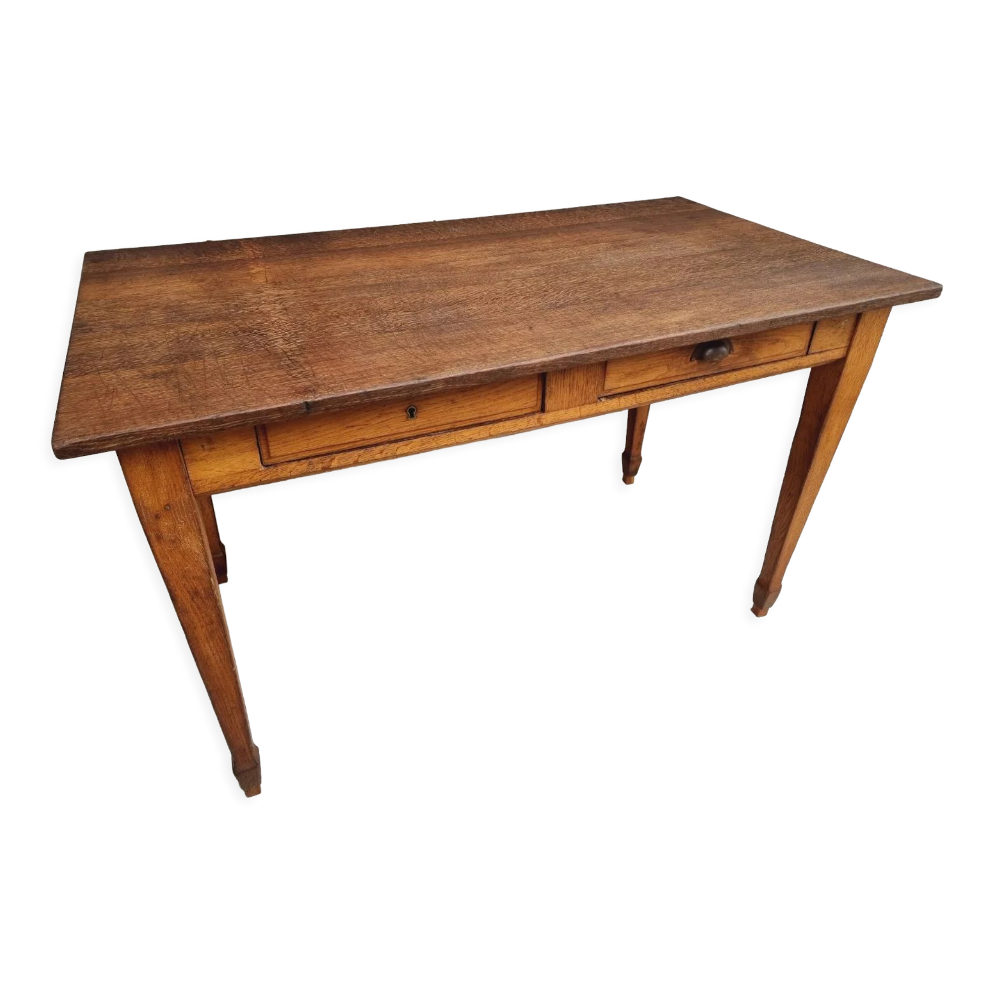 Antique table oak desk table