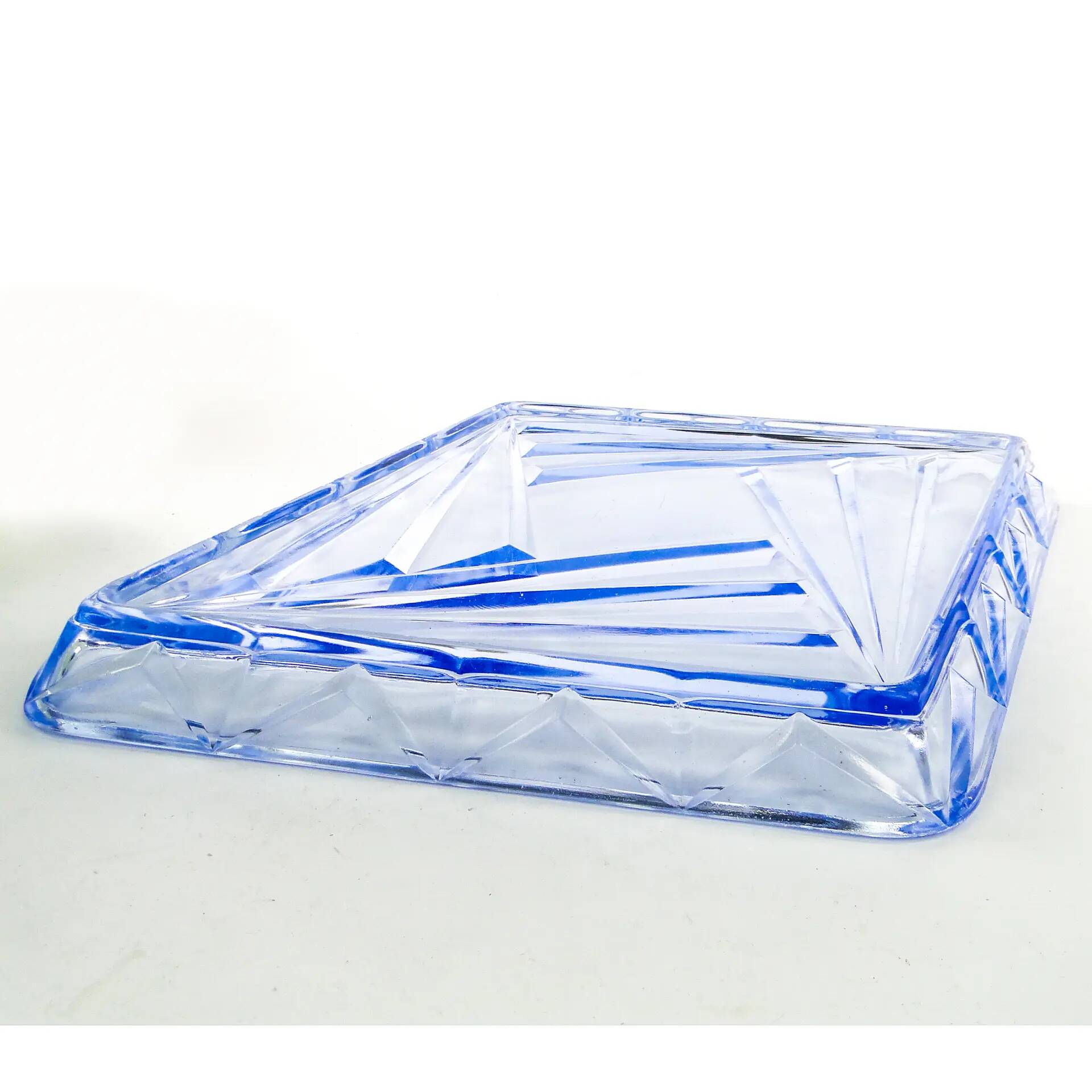 Art Deco tray, glass, Czechoslovakia, 1930s
