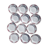 Lot 10 assiettes creuses et plates Ceranord St Amand modèle Roubaix+2