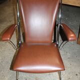 Brown folding chair