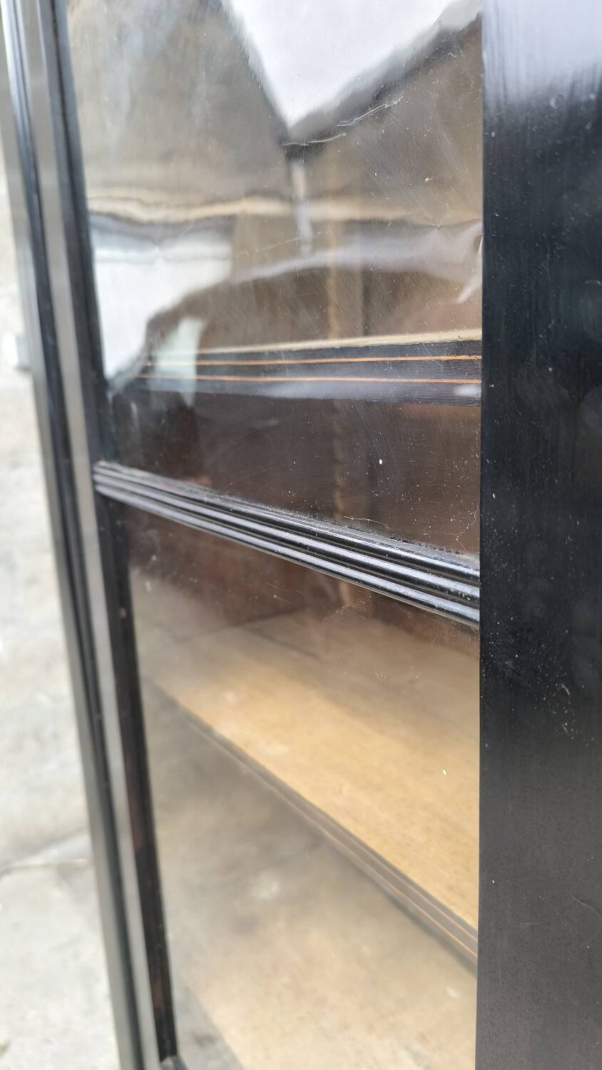 Lacquered oak bookcase 1860