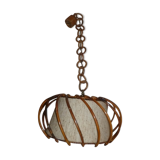 Suspension in wicker and rattan fabric 1960