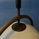 Mid-century bamboo Dijkstra space age mushroom pendant lamp