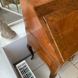 Ancien bureau dos d’âne pente marqueterie