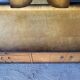 Vintage Scandinavian style dressing table with triptych mirror and bedside table.