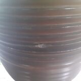 Solid turned wooden jar