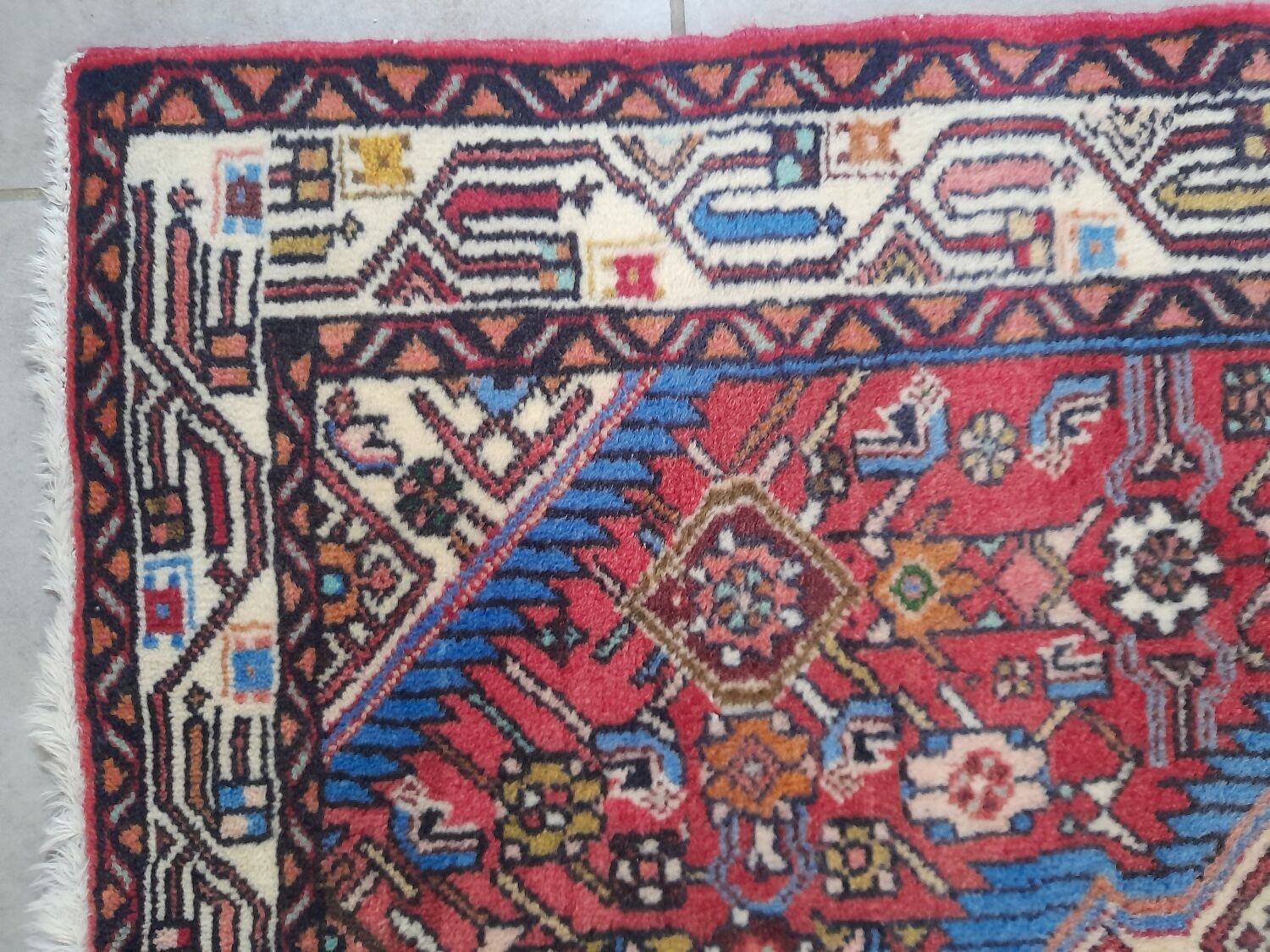 Persian carpet Abadeh 129 x 75 cm Perfect condition