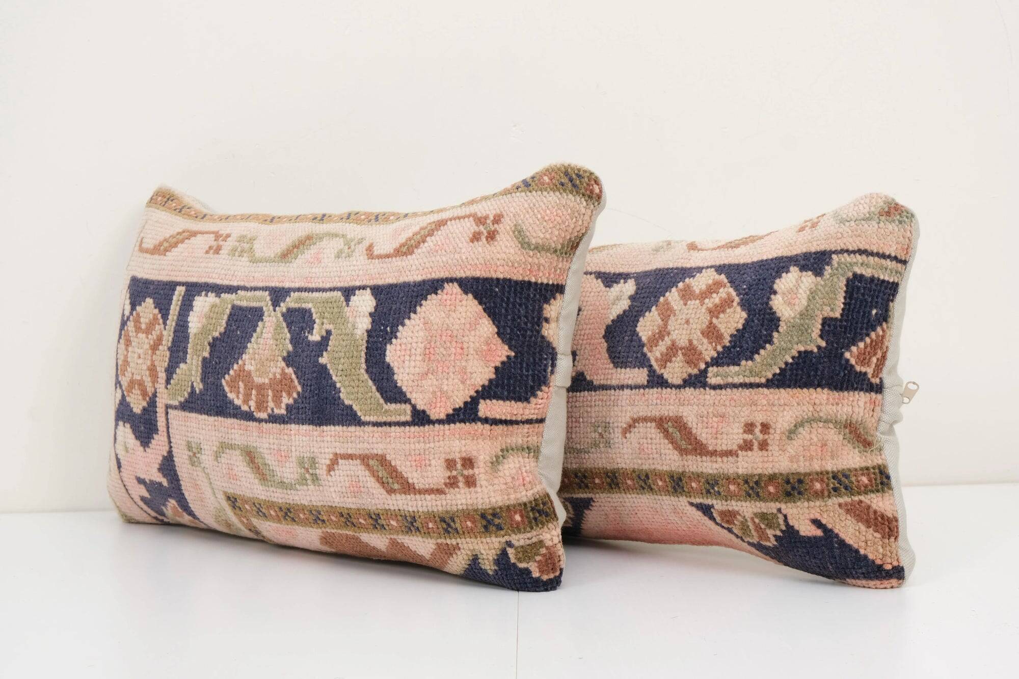 Lot de 2 housses de coussin turque vintage 51x25 cm