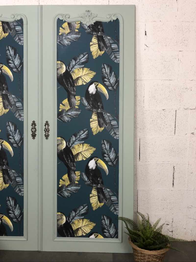 Pair of antique cabinet doors