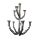 Brutalist candlestick sculpture massive aluminum tree 70s